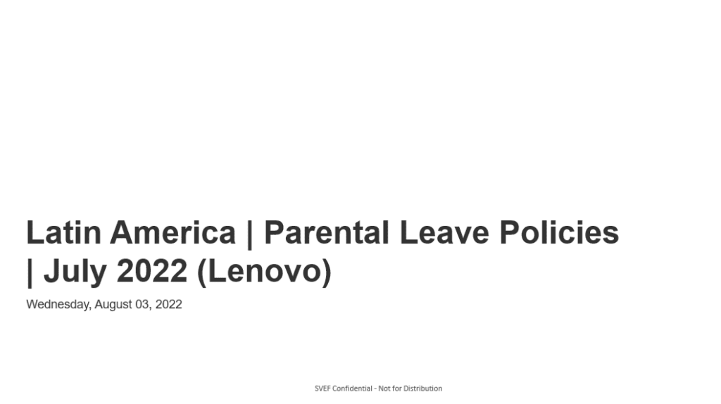 latam parental leaves 2022 cover