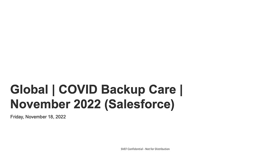 2022 Global COVID Backup Care