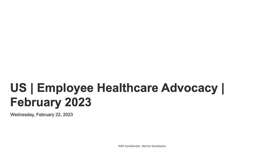 2023 US Employee Healthcare Advocacy