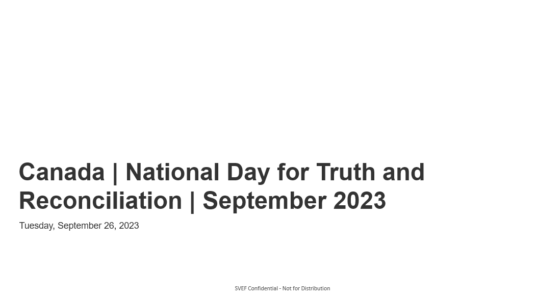 Canada National Day For Truth And Reconciliation September 2023 ...