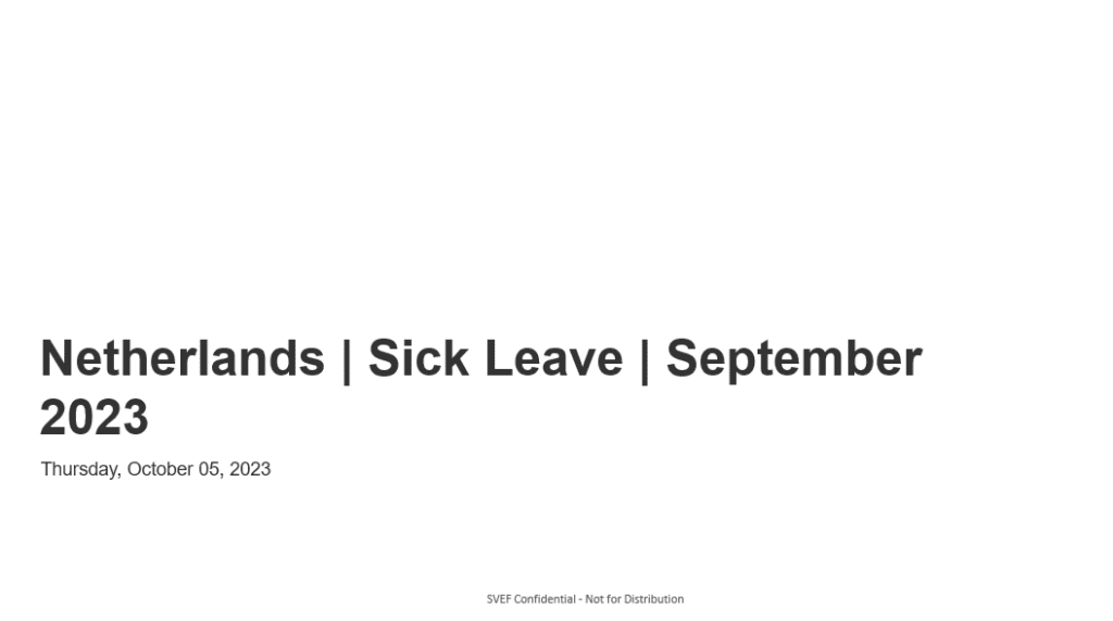 netherlands sick leave september 2023