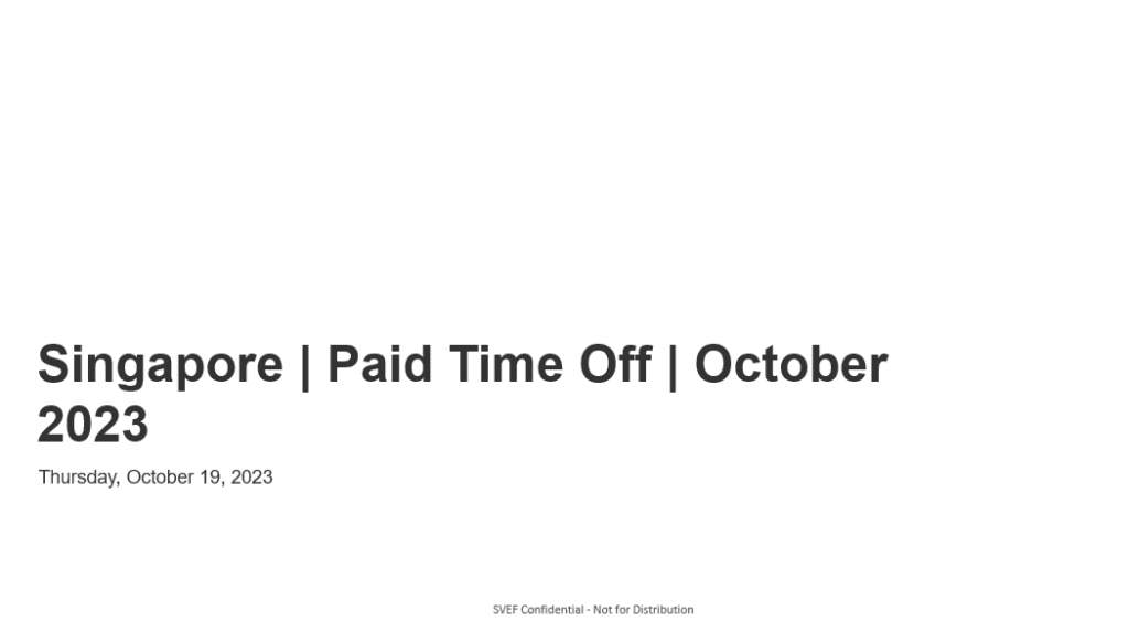 singapore paid time off october 2023