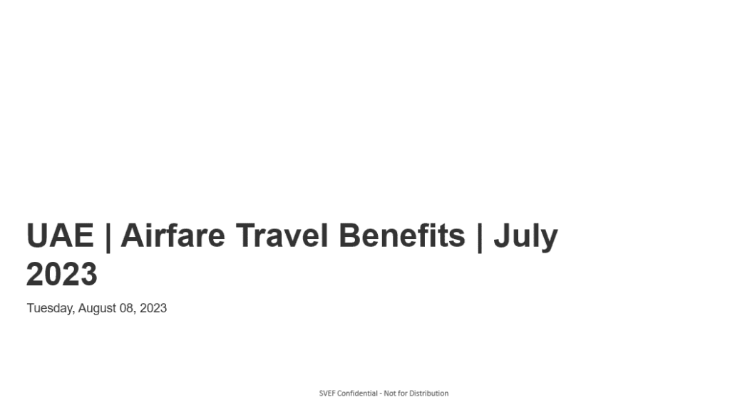 uae airfare travel benefits july 2023