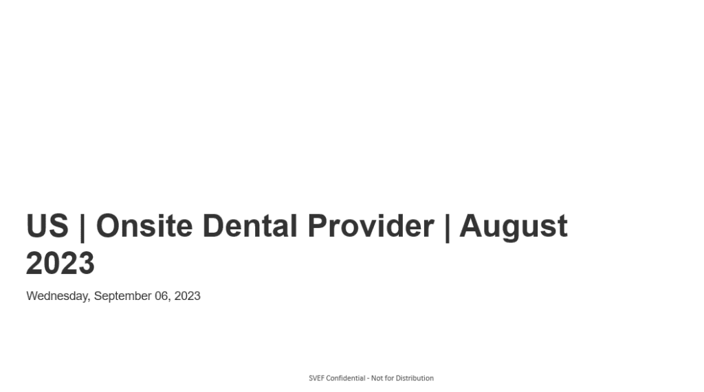 us onsite dental provider august 2023