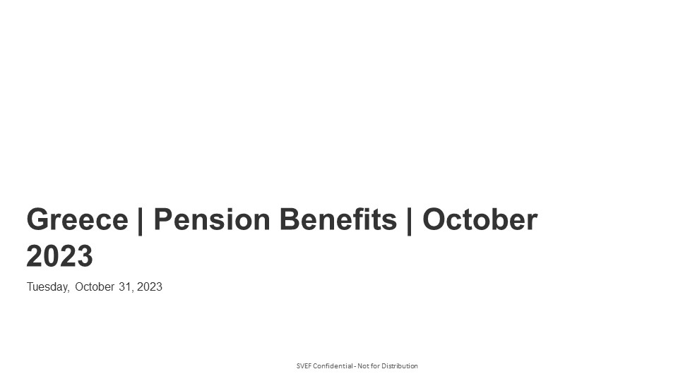Greece Pension Benefits October 2023