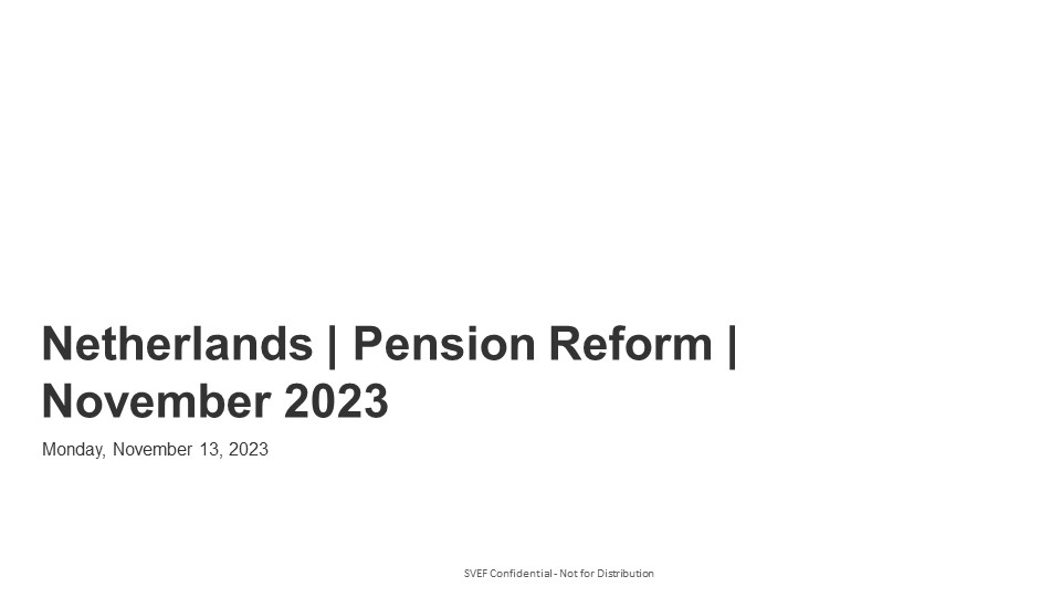 Netherlands Pension Reform November 2023